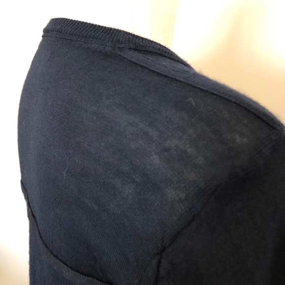 Navy Wool-Blend Lightweight Guess Sweater - Picture 11 of 12